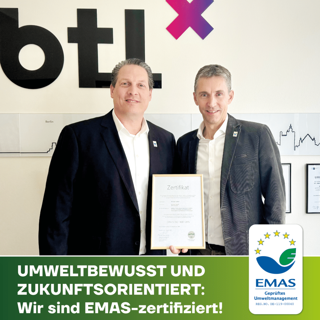 EMAS ISO 14001 Zertifizierung, Michael Terwint und Zertifizierungs-Beauftragter